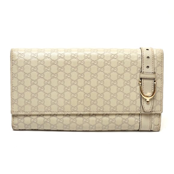 Gucci Handbags - Auth Gucci Micro Gg Logo Pattern Ivory #N0587X77
